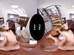 VRHUSH Petite Lexi Dona rides a cock in VR POV