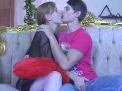 Cumkiss and pegging russian style