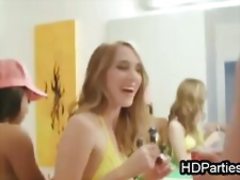 Lesbian party before music festival